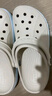 卡骆驰crocs洞洞鞋贝雅卡骆班轻便耐磨一脚蹬休闲鞋|205089 冬日白/彩色-1LI 37 /38(230mm) 实拍图