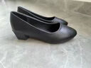 OLOEY面试鞋女公务员黑色工作鞋久站不累上班职业静音高跟鞋粗跟皮鞋夏 【黑色】公务员专用面试鞋 3cm 38 【HR推荐款】脚胖建议拍大一码 实拍图