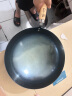 臻三环章丘铁锅炒锅手工锻打铁锅无涂层不易粘锅炒菜锅厨房好物一环轻音 古法原色（适合2-4人） 32cm 实拍图