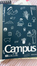 国誉（KOKUYO）A5/40张/8mm点线Campus插画师无线装订本学生笔记本子 Seasons With campus 1本装 WCN-CNB34E5 实拍图