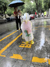 牧萌儿童雨鞋男童女童防水立体宝宝防滑耐磨卡通雨靴 萌趣恐龙 16码 实拍图