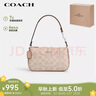 蔻驰（COACH）【品牌直供】女士小号手提手拿包腋下包麻将包CY236SVXCU拿铁色 实拍图