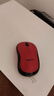 罗技（Logitech）M185鼠标 无线鼠标 办公鼠标 对称鼠标 黑色红边 带无线2.4G接收器 实拍图