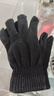 秋冬季男女士钓鱼骑车加绒加厚全指针织毛线纯色保暖魔术手套分指 颜色随机（福利）1双 实拍图