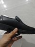 红蜻蜓男士商务皮鞋通勤软底爸爸鞋一脚蹬男鞋休闲鞋 WTA43335 黑色38 实拍图
