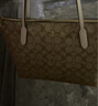 COACH蔻驰女包奢侈品托特包大牌轻奢女士包包单肩手提包情人节礼物 卡其棕色4455IME74 实拍图