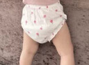 葆氏婴儿内裤纯棉面包裤幼儿女童男女宝宝全棉短裤尿布训练裤锻炼如厕 冰激凌碎花 4条 90 实拍图