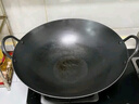 美菱（MeiLing）双耳商用大铁锅章丘手工锻打无涂层炒锅熟铁圆底燃气炉炒菜锅40cm 实拍图