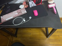 星奇堡电脑桌台式书桌小型家用工作台办公桌子碳纤维简易电竞桌椅 碳纤维·黑架黑板【100*60cm】 实拍图