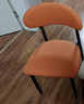 卓暄阁 餐椅餐桌椅子靠背椅家用座椅轻奢软包皮椅子餐厅客厅凳子CY-04 焦糖棕【耐磨皮革】黑腿 实拍图