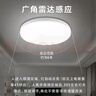 欧普照明（OPPLE）LED感应吸顶灯 微波雷达人体感应节能灯 物业工厂走廊楼道过道车库 13W 亮白色 实拍图