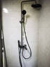 惠达（HUIDA）淋浴花洒套装家用卫生间淋浴增压惠达花洒大置物大顶喷洗澡花洒 H95pro枪灰【四功能】精铜主体-增压易洁 实拍图