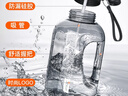 特步（XTEP）吨杯吨桶杯大容量桶杯户外健身运动水壶夏季男女吸管大肚太空杯大 实拍图