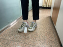 斐乐（FILA）猫爪5代官方女复古运动鞋杨幂同款新款休闲鞋老爹鞋 草本绿/银线-DS 38 实拍图