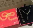 周六福黄金套链女款足金生肖本命年蛇金鳞蛇永恒项链 计价T 40+5cm-3.79g 实拍图