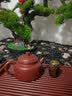 金福象纯手工紫砂茶壶宜兴原矿家用泡茶壶茶具套装朱泥德钟 【纯铜盖置】+德钟 250ml 实拍图