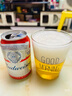 百威啤酒TOP淡色拉格450ml*18听整箱装新老包装交替发货  实拍图