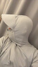 OhSunny防晒衣男护脸外套男透气速干防紫外线连帽 SMC3M165E 云霜灰 2XL 实拍图