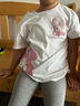 真维斯儿童纯棉短袖t恤男童舒适透气中大童夏季上衣女童半袖夏装 白 趴趴乐蒂X_比耶美蒂 130 实拍图