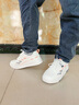 森馬男鞋2026春季新款休闲百搭软底小白鞋子男士厚底增高运动板鞋透气 白橘 40 实拍图