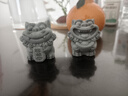 拿泥 狮来运转 狮子摆件 运势好运转运 工位桌面摆件茶宠 青砂醒狮 石敢当 实拍图