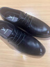 意尔康男鞋透气镂空休闲皮鞋系带通勤商务打孔鞋 53429W 黑色 40 实拍图
