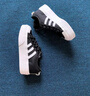 adidas NIZZA PLATFORM厚底增高运动帆布鞋女子阿迪达斯三叶草   一号黑/白   36.5 实拍图