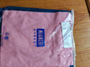 棉致t恤男纯棉潮流纯色小白宽松休闲短袖百搭情侣上衣 粉色 2XL 实拍图