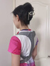 欧酷儿童反弓带矫正驼背神器青少年背部矫正器写字坐姿开肩学生纠正 儿童款小码-灰色（适合45斤以下） 实拍图