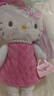 三丽鸥（SANRIO）NIC长腿粉裙贵妇Hello Kitty爱心扣 毛绒玩具新年生日礼物 实拍图