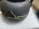 山本堂高端铁壶日本茶具原装进口煮茶器茶壶镶嵌银壶铸铁茶壶铁壶煮茶炉 富士山-烟波套装 实拍图