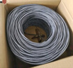 秋叶原（CHOSEAL）百兆网线【0.45±0.01mm】非屏蔽纯铜双绞线 家装网络工程安防监控线 灰色 100米 QS2650AT100 实拍图
