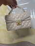香奈小香儿包包女包奢侈品女款2025年新款女士轻奢百搭单肩斜挎包手提包 米白色【配2条肩带】 实拍图