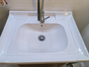 摩坦（MOTAN）一体陶瓷盆半嵌入式台中盆单盆洗面盆洗脸盆台盆艺术盆方形洗手盆 60*47单盆（下水件+胶） 实拍图