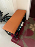 换鞋凳入户门口高级感一体靠墙楼道可坐穿鞋凳鞋架一体大容量鞋柜 长60cm【黑架橘色坐垫】 实拍图