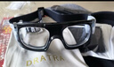 DRATRA近视运动眼镜篮球眼镜足球跑步散光学镜架镜框护目镜比赛专用防雾 黑框黑护垫 框+镜（近0-600近散0-200内） 实拍图
