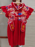 优奇婴儿衣服连衣裙夏季女宝宝周岁礼服百岁百天衣服宴礼红色喜庆裙子 实拍图