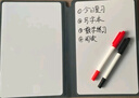 朗捷 白板笔记本便携式可擦办公备忘录草稿本a5桌面记事小白板草稿纸留言写字板提示手写板可定制  蓝色 实拍图