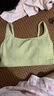 三福 薄杯无钢圈文胸 无缝套头轻运动固定杯小背心内衣女479126 绿色 75B 实拍图