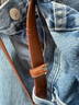 啄木鸟皮带女牛皮韩版装饰休闲真皮腰带女简约百搭针扣裤带送人生日礼物 枪色扣头棕色带身【正品礼盒装】 100cm 实拍图