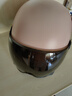 新日新日3C国标认证摩托电动车头盔男女四季通用骑行电瓶车半盔安全帽 樱花粉【防晒短镜】 3C新国标A类 实拍图