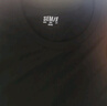 森马（Semir）[纯棉]短袖T恤男夏季简约纯色修身短t百搭t恤男 [100%棉]黑色90001 L 实拍图