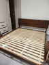源氏木语实木床南美胡桃木美式大气双人床简约木蜡油卧室置物床 1.5m低铺 实拍图