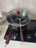 九阳（Joyoung）炒锅铁锅无涂层精铁锅炒菜锅炉灶通用32cm带盖CF32-C121 实拍图