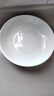 隆达骨瓷陶瓷餐具 纯白盘子 饭盘汤盘骨碟菜盘西餐盘  简约健康家用实用 纯白深盘 2个 7.5英寸 实拍图