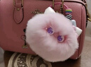 匠心手工坊可爱书包挂件毛茸茸创意小饰品包包背包挂饰玩偶公仔钥匙扣女 粉色小猫 【不掉毛 升级款五金】 实拍图