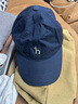 哈吉斯（HAZZYS）配饰 2025新款男帽子简约百搭棒球帽男AAAZ1CCA001 藏青色NV 实拍图
