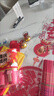 仿真花玫瑰客厅装饰仿真花插花摆设绢花单支塑料假花花束干花摆件 酒红色 【十全十美】10支装 实拍图