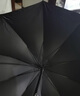 天堂 防紫外线晴雨伞长柄 半自动超大10骨加固商务伞 黑色 实拍图