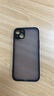 暴走 适用苹果14plus手机壳 iPhone14plus保护套 镜头全包防摔硅胶直边撞色透明磨砂抗指纹硬壳黑 实拍图